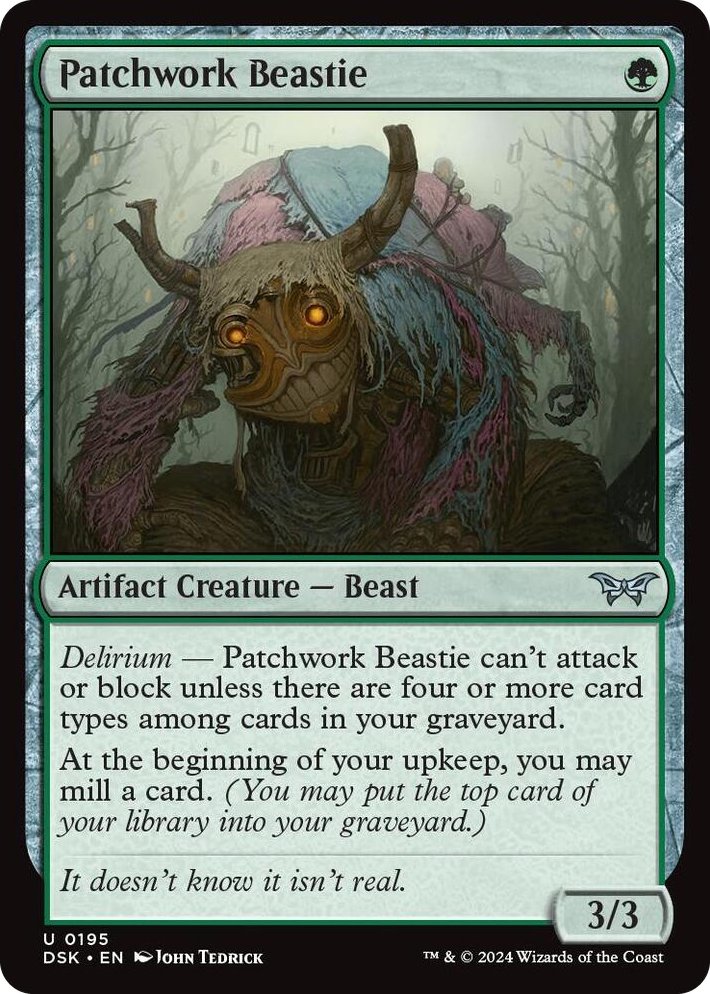 0195 Patchwork Beastie U Duskmourn: House of Horror