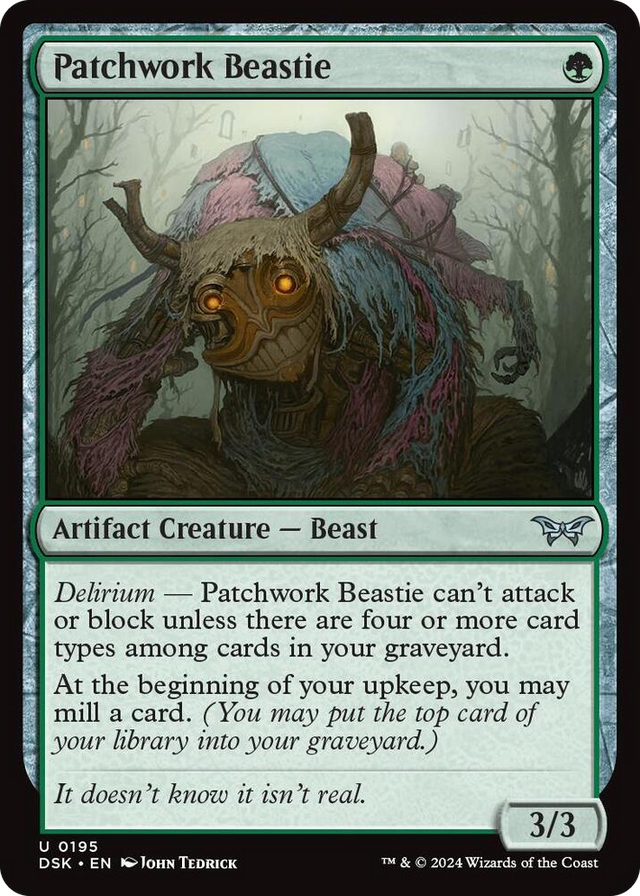 0195 Patchwork Beastie U Duskmourn: House of Horror