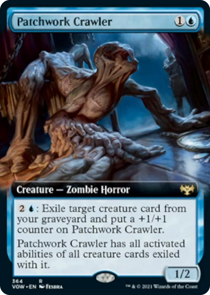0364 Patchwork Crawler (Extended Art) R Innistrad: Crimson Vow