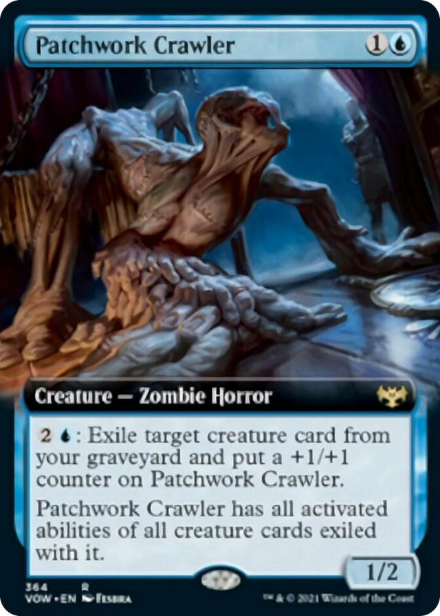 0364 Patchwork Crawler (Extended Art) R Innistrad: Crimson Vow