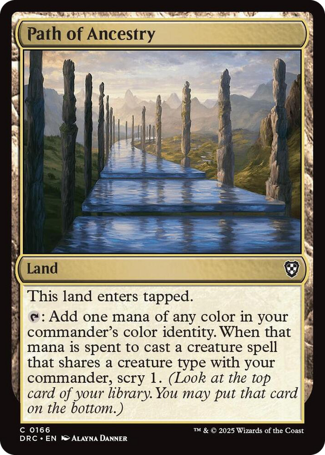 0166 Path of Ancestry (0166) C Commander: Aetherdrift