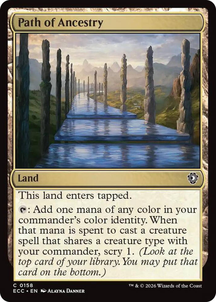 Path of Ancestry #158 C - Commander: Lorwyn Eclipsed Pokemon card