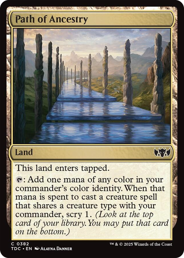 0382 Path of Ancestry C Commander: Tarkir: Dragonstorm