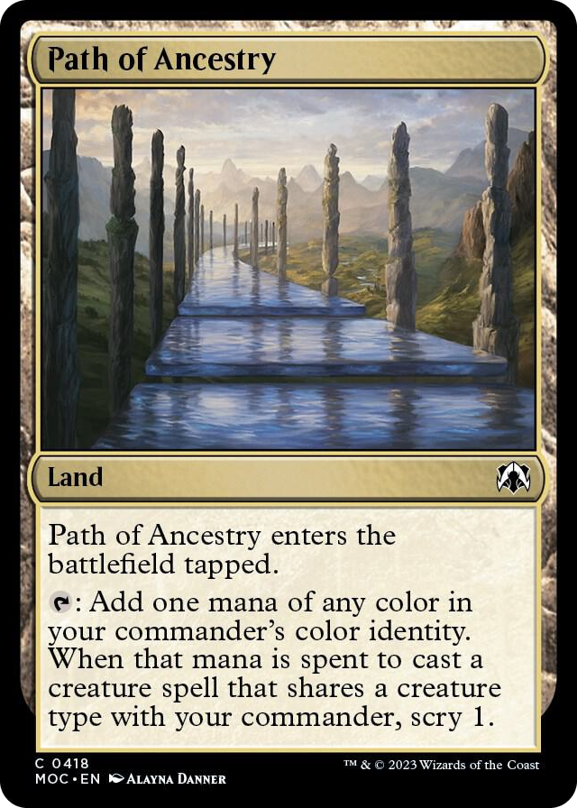 Path of Ancestry #418 C - Commander: March of the Machine Pokemon card