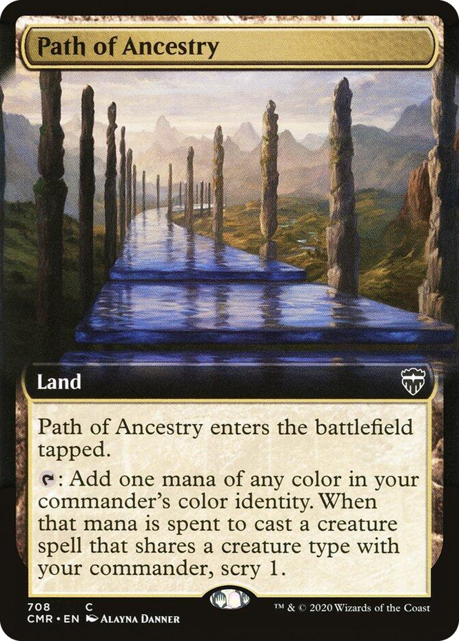 0708 Path of Ancestry (Extended Art) C Commander Legends