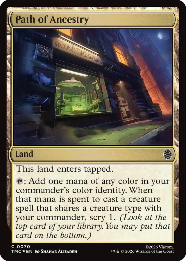 0070 Path of Ancestry (Surge Foil) C Commander: Teenage Mutant Ninja Turtles