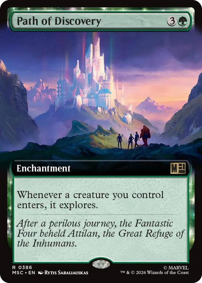Path of Discovery (Extended Art) #386 R - Commander: Marvel Super Heroes Pokemon card