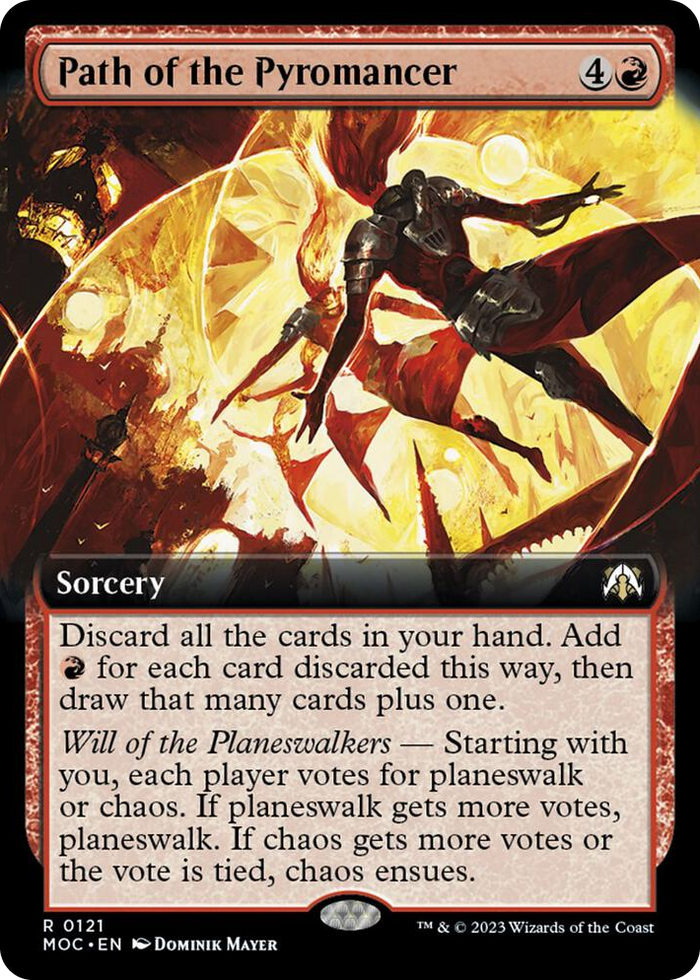 Path of the Pyromancer (Extended Art) #121 R - Commander: March of the Machine Pokemon card
