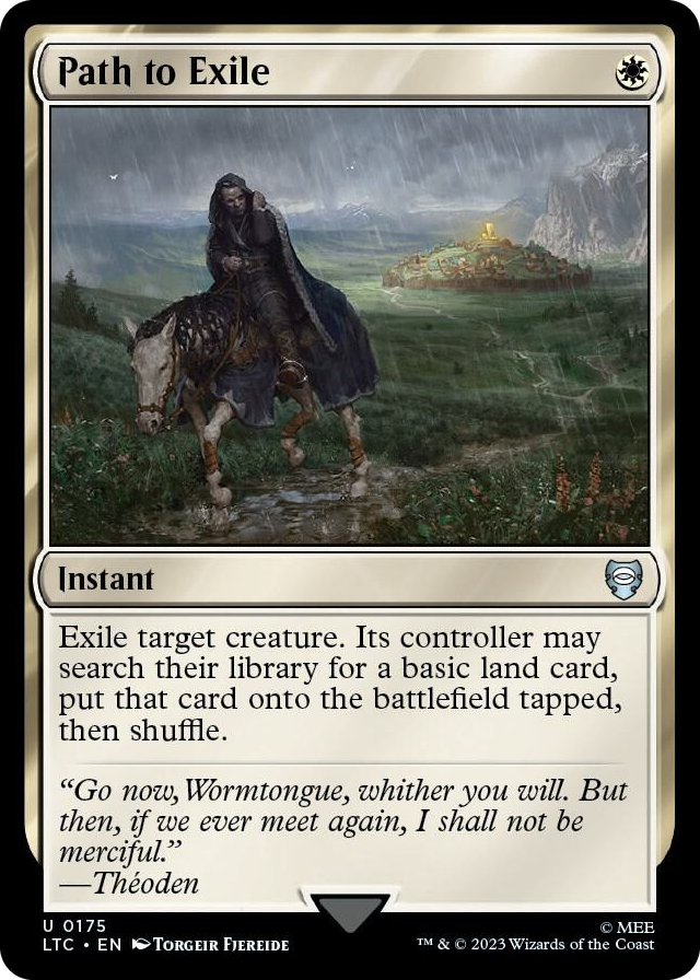 Path to Exile #175 U - Commander: The Lord of the Rings: Tales of Middle-earth Pokemon card