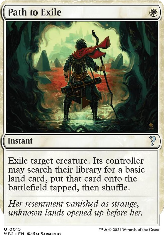 0015 Path to Exile (White Border) U Mystery Booster 2