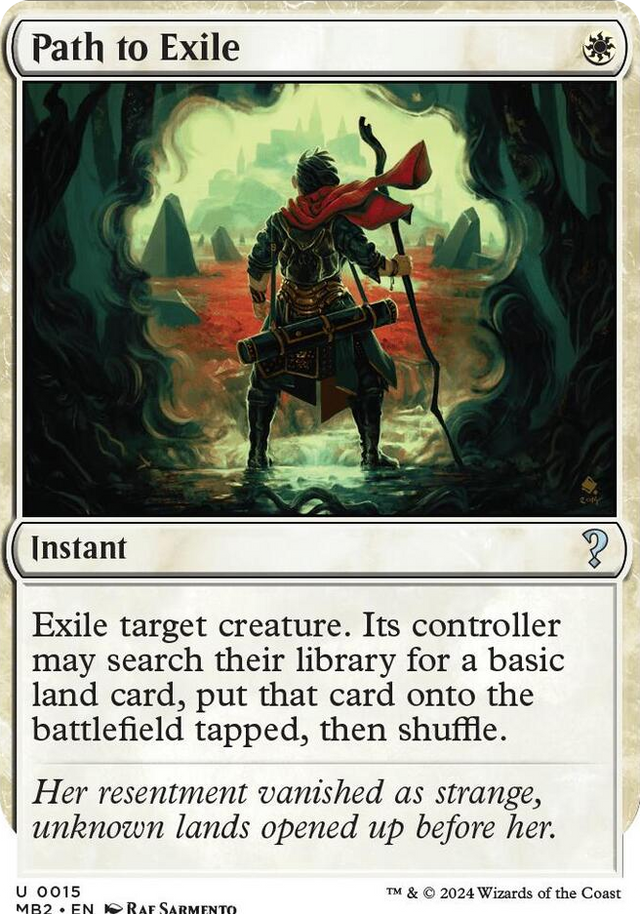 0015 Path to Exile (White Border) U Mystery Booster 2