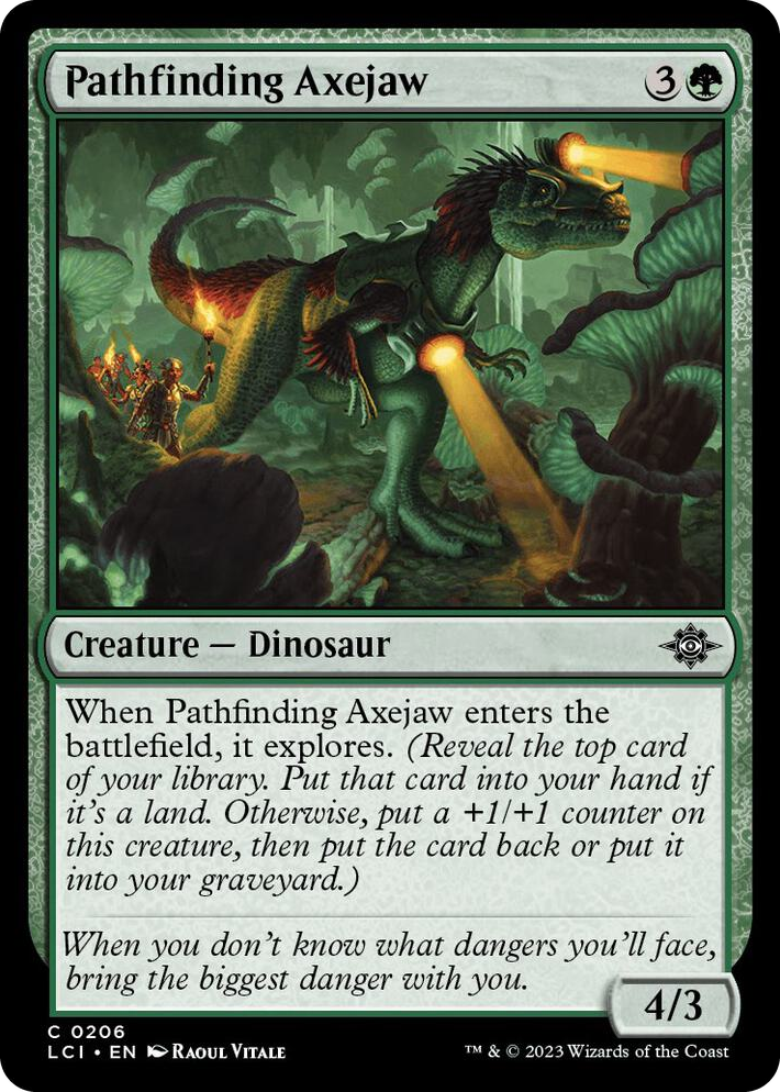 0206 Pathfinding Axejaw C The Lost Caverns of Ixalan