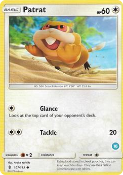0107 Patrat (16) Common SM Trainer Kit: Alolan Sandslash & Alolan Ninetales
