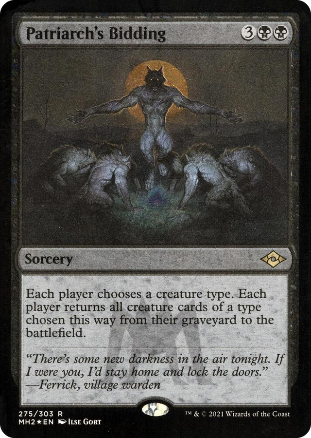 0275 Patriarch's Bidding (Foil Etched) R Modern Horizons 2