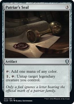 0332 Patriar's Seal U Commander Legends: Battle for Baldur's Gate