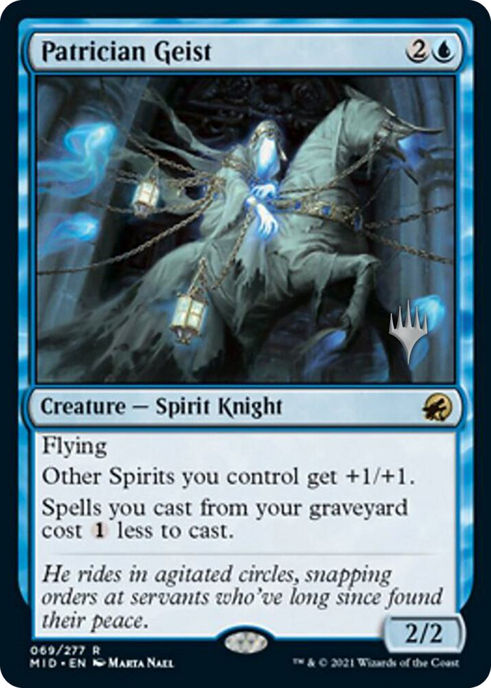 Patrician Geist #69 R - Promo Pack: Innistrad: Midnight Hunt Pokemon card