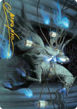 0028 Patrician Geist Art Card (Gold-Stamped Signature) S Art Series: Innistrad: Midnight Hunt