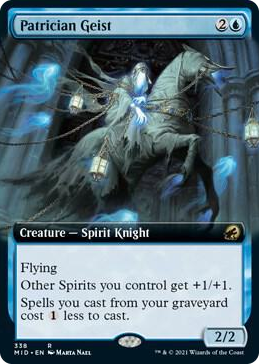 0338 Patrician Geist (Extended Art) R Innistrad: Midnight Hunt