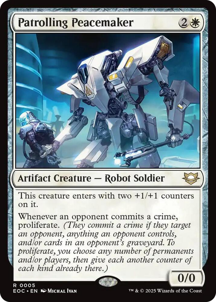 Patrolling Peacemaker #5 R - Commander: Edge of Eternities Pokemon card