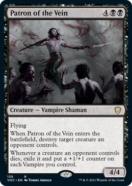 Patron of the Vein #135 R - Commander: Innistrad: Crimson Vow Pokemon card
