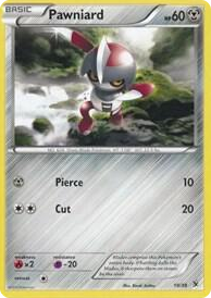 0019 Pawniard Common Kalos Starter Set