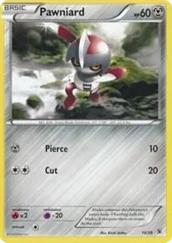0019 Pawniard Common Kalos Starter Set