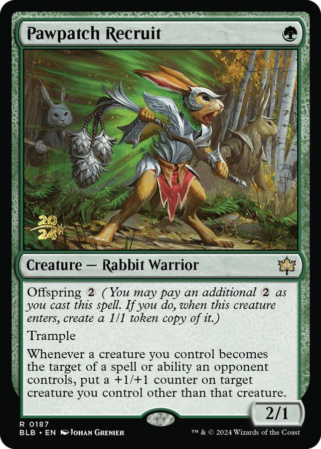 0187 Pawpatch Recruit R Prerelease Cards