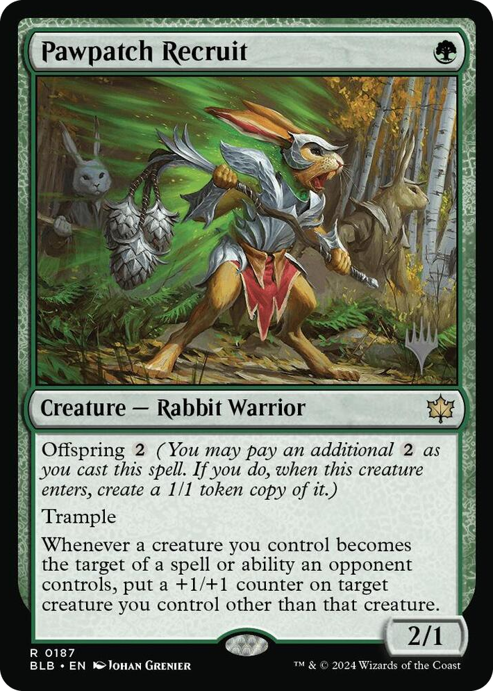 0187 Pawpatch Recruit R Promo Pack: Bloomburrow