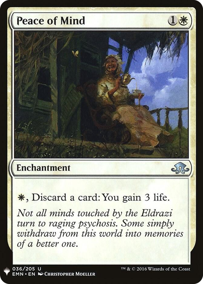 Peace of Mind #36 U - The List Reprints Pokemon card