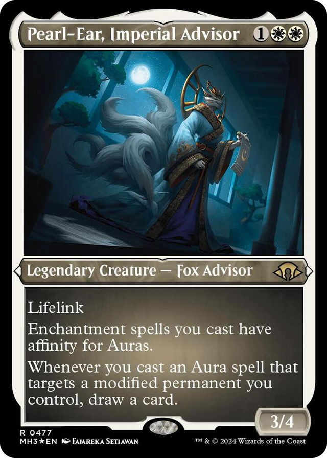 0477 Pearl-Ear, Imperial Advisor (Foil Etched) R Modern Horizons 3