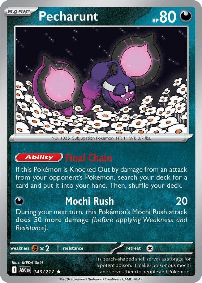 0143 Pecharunt Rare Ascended Heroes
