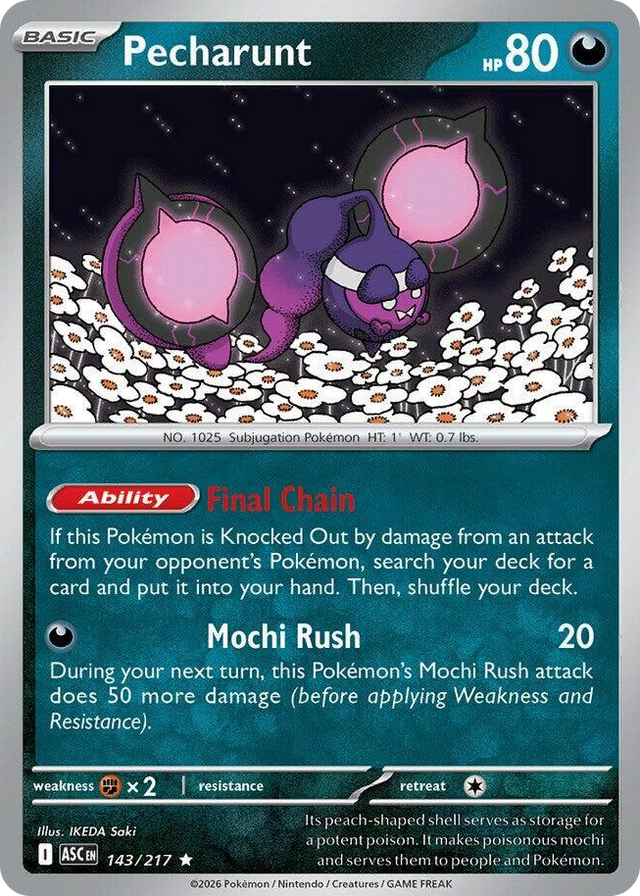 0143 Pecharunt Rare Ascended Heroes