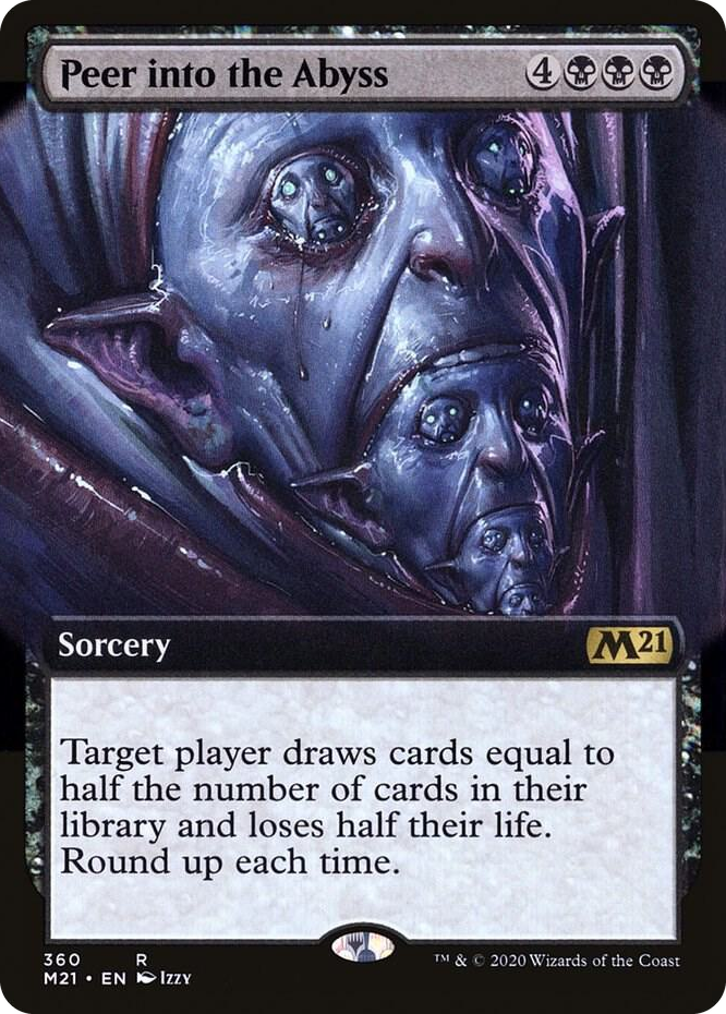 0360 Peer Into the Abyss (Extended Art) R Core Set 2021