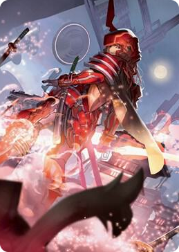 0063 Peerless Samurai Art Card S Art Series: Kamigawa: Neon Dynasty
