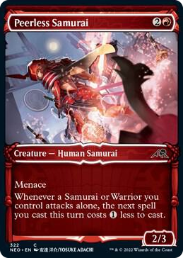 0322 Peerless Samurai (Showcase) C Kamigawa: Neon Dynasty