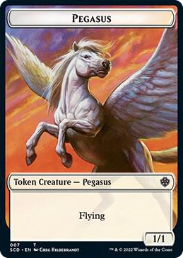 Pegasus // Faerie Double-Sided Token #7 T - Starter Commander Decks Pokemon card