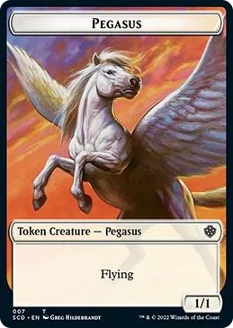0007 Pegasus // Faerie Double-Sided Token T Starter Commander Decks