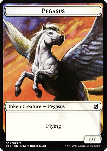 0004 Pegasus // Human Double-Sided Token T Commander 2019