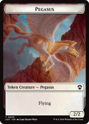 0005 Pegasus // Inkling (0022) Double-Sided Token T Commander: Secrets of Strixhaven