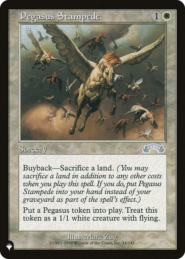0014 Pegasus Stampede U The List Reprints