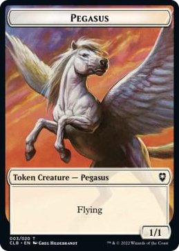 0003 Pegasus Token T Commander Legends: Battle for Baldur's Gate
