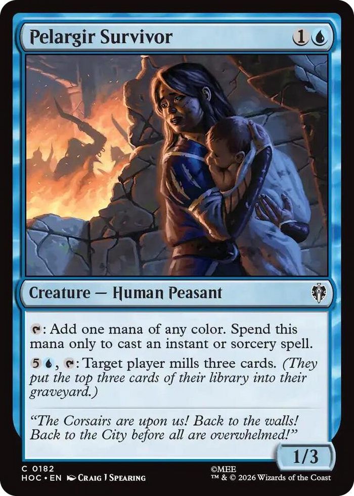 Pelargir Survivor #182 C - The Hobbit: Eternal-Legal Pokemon card