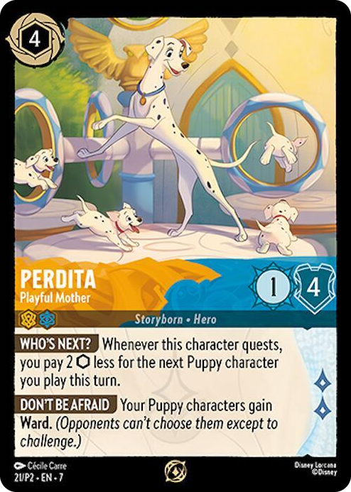 0021 Perdita - Playful Mother Promo Disney Lorcana Promo Cards