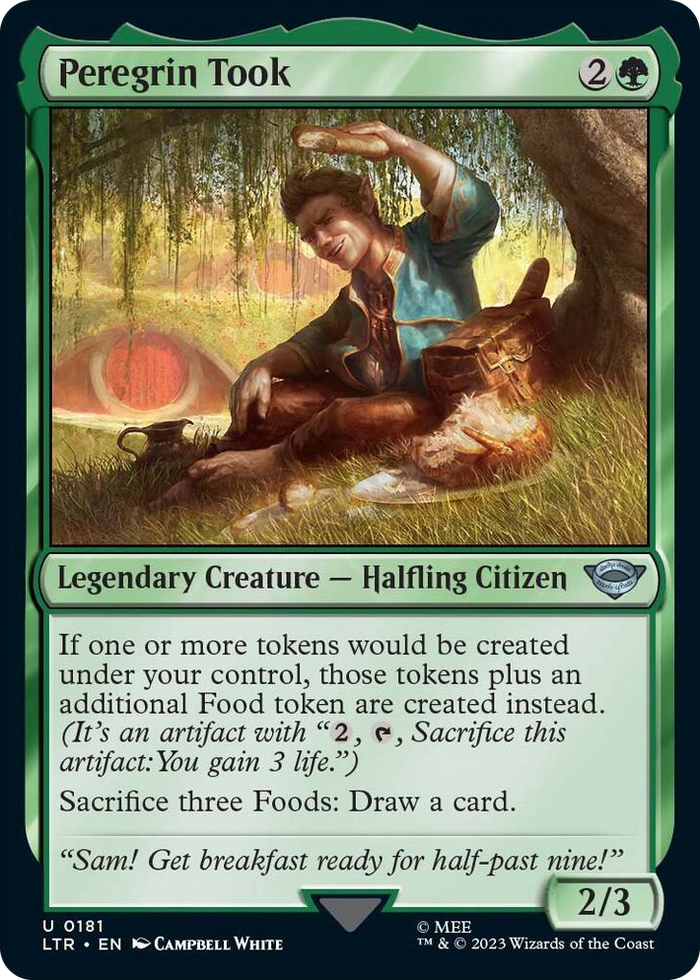 Peregrin Took #181 U - Universes Beyond: The Lord of the Rings: Tales of Middle-earth Pokemon card