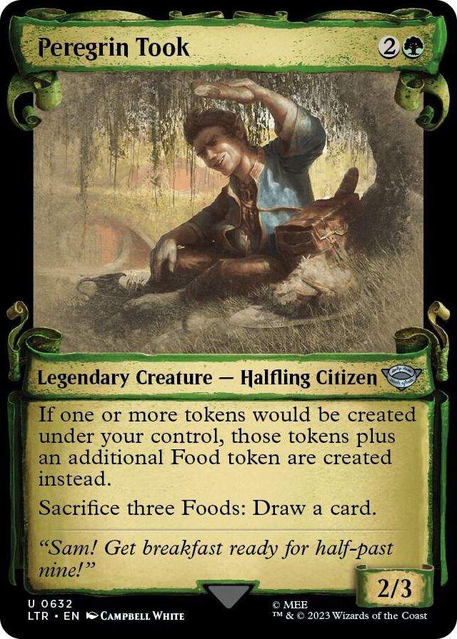 Peregrin Took (Showcase Scrolls) #632 U - Universes Beyond: The Lord of the Rings: Tales of Middle-earth Pokemon card