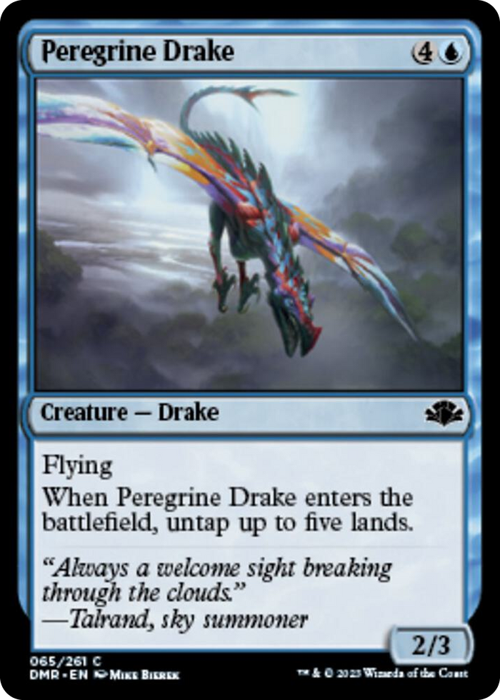 Peregrine Drake #65 C - Dominaria Remastered Pokemon card