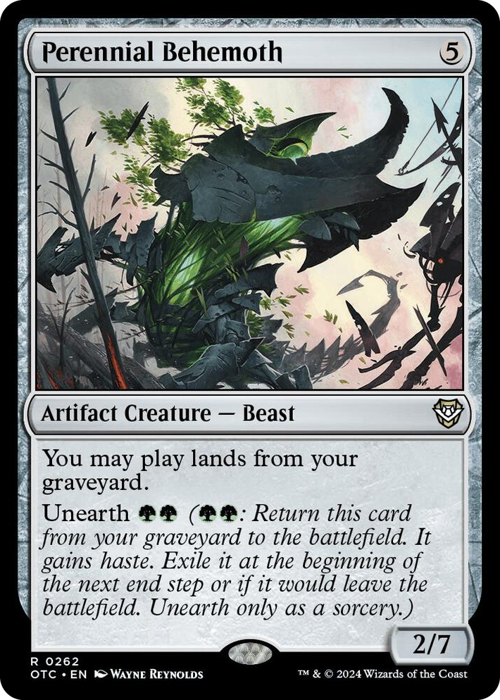 0262 Perennial Behemoth R Commander: Outlaws of Thunder Junction