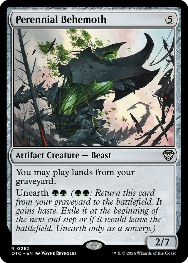 0262 Perennial Behemoth R Commander: Outlaws of Thunder Junction