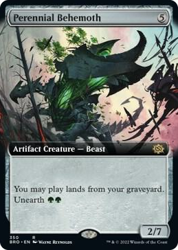 0350 Perennial Behemoth (Extended Art) R The Brothers' War