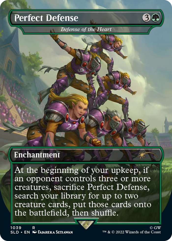 Perfect Defense - Defense of the Heart (Borderless) #1039 R - Secret Lair Drop Series Pokemon card